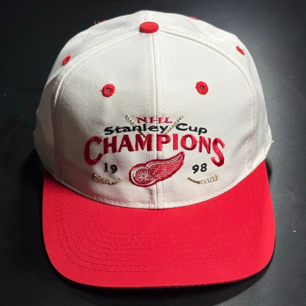 Detroit Red Wings‎ 1998 Stanley Cup Vintage Logo 7 Snapback Cap Hat